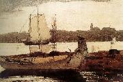 Winslow Homer Glastre small fishing port Sweden oil painting artist